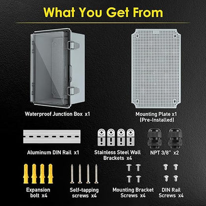 Waterproof Electrical Junction Box, IP67 ABS Plastic Junction Box Enclosure - Image 5