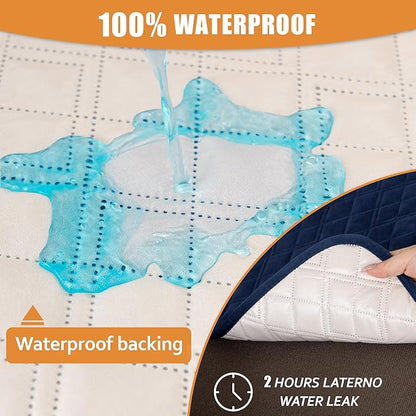 Arfntevss Waterproof Sectional Couch Covers L Shape Washable Velvet Sofa Cover - Image 2