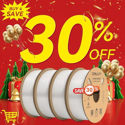 Creality Hyper PETG Filament Clear-Christmas Decor, High Speed 30-600mm/s 3D - Image 2
