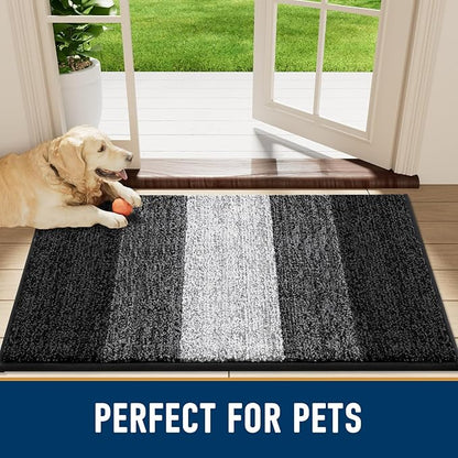 Smiry Dog Door Mat for Muddy Paws, Absorbs Moisture and Dirt, Low-Profile - Image 8