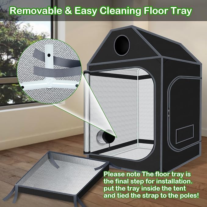Grow Tent Roof 48"x48"x72" High Reflective Grow Tent Indoor Grow Room - Image 6