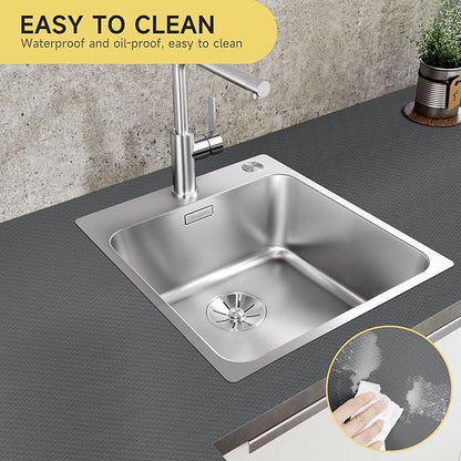 WochiTV Adhesive Shelf Liner 30 X 120 Inches Peel and Stick Kitchen Liner - Image 5