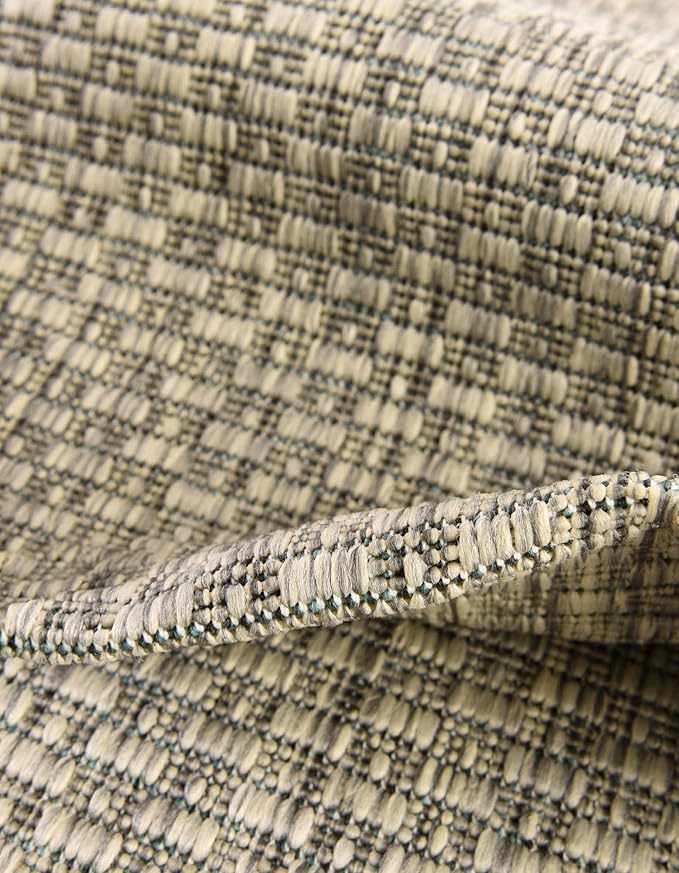 Unique Loom Outdoor Solid Collection Area Rug - Image 6