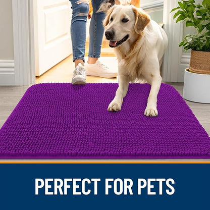 OLANLY Dog Door Mat for Muddy Paws 70x35, Absorbs Moisture and Dirt, Absorbent - Image 6