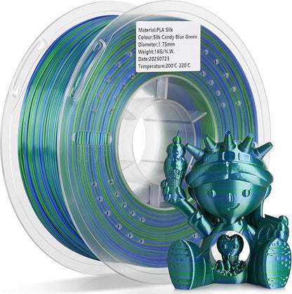 LANDU Silk PLA Filament 1.75mm 3D Printer Multicolor Filament Gradient Color by LANDU