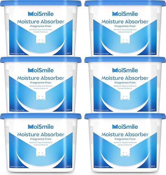 Moisture Absorbers 6 Packs, 10.8OZ Efficient Humidity Absorber ＆ Odor by MoistureAbsorbers
