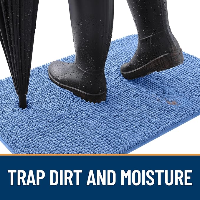OLANLY Dog Door Mat for Muddy Paws 47x20, Absorbs Moisture and Dirt, Absorbent - Image 2