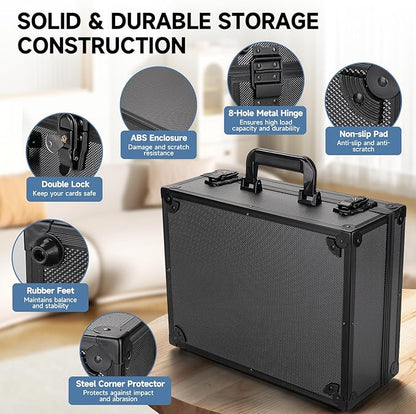 Trading Card Storage Box for 3" X 4" 35pt Toploaders 600+, Sturdy Secure Large - Image 4