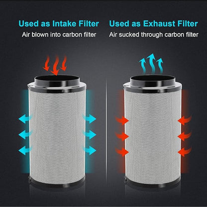 HealSmart 6 Inch Air Carbon Filter 6" Premium Australian Virgin Charcoal - Image 6