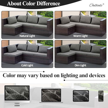 14Pcs Outdoor Stretch Cushion Covers, Waterproof Outdoor Chair Cushion Covers - Image 5