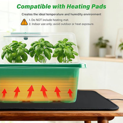 Bonviee 5-Pack Seed Starter Trays, Seed Starter Kit - Image 6
