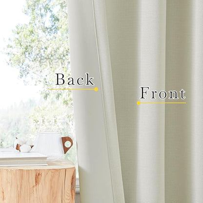 NICETOWN Room Darkening Bedroom Curtains 96 inches Long, Dual Rod Pockets & - Image 6