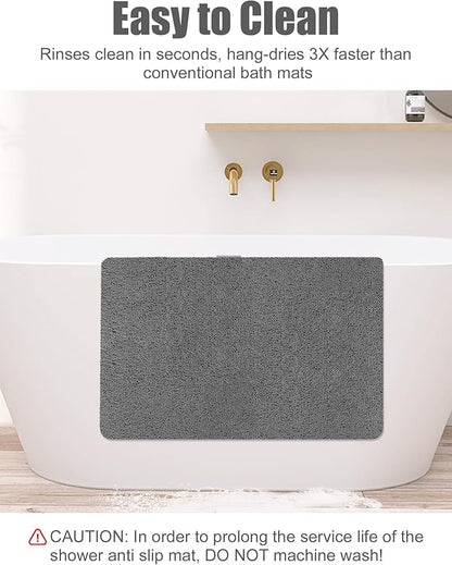 Extra Large Shower Mat, Yonala 31.5 x 47.2 Inch Non Slip Shower Mats - Image 6