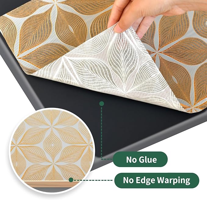 3D Drawer and Shelf Liner for Kitchen Cabinet: 17 in X 20 Ft Waterproof Shelf - Image 5