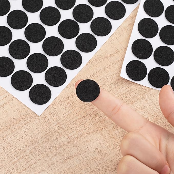 400 Pcs Small Felt Furniture Pads, Self-Adhesive EVA Foam Dot Circles, Round - Image 3