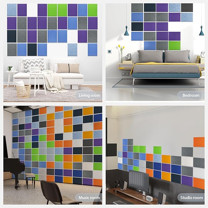 12 Pack Acoustic Panels Self Adhesive Sound Proof Foam, High Density Sound - Image 7