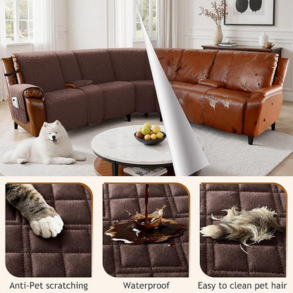 Arfntevss Waterproof Recliner Sectional Couch Covers - Image 6