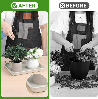 GREANER 11 Inch Plant Ttray, 3 Packs Durable Plastic Humidity Trays - Image 5