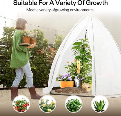VIVOSUN Portable Mini Greenhouse 72x63x63-Inch Tent-Style Greenhouse, PE Cover - Image 7