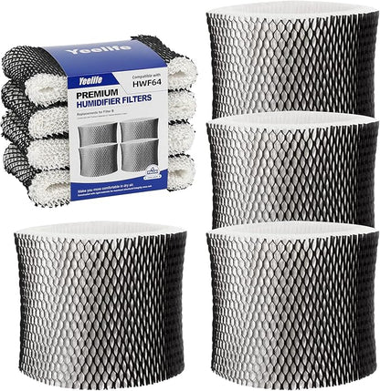 4 Pack HWF64 Humidifier Filter for Sunbeam Humidifier Filter B, Compatible by YEELIFE
