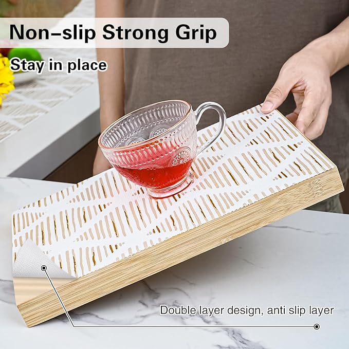 Drawer and Shelf Liner for Kitchen Cabinet, Non-Adhesive Cabinet Liners 24in x - Image 2