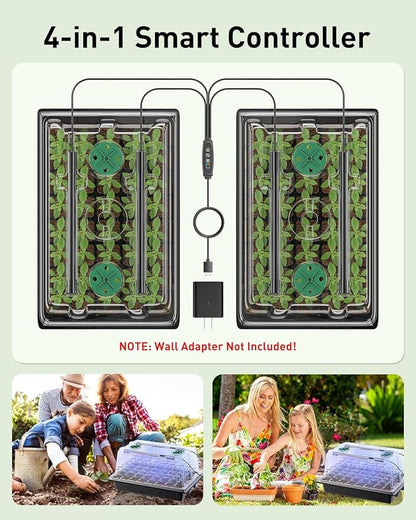Pawfly Seed Starter Trays, 2 Pack 80 Cells Seed Starter Kit - Image 8