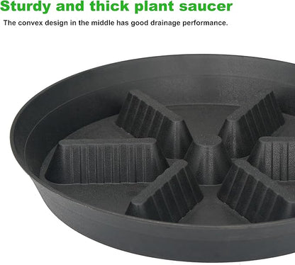 2 Pack Plant Saucer 17 inch 2 Pack, Raised Middle Plant Trays - Image 3