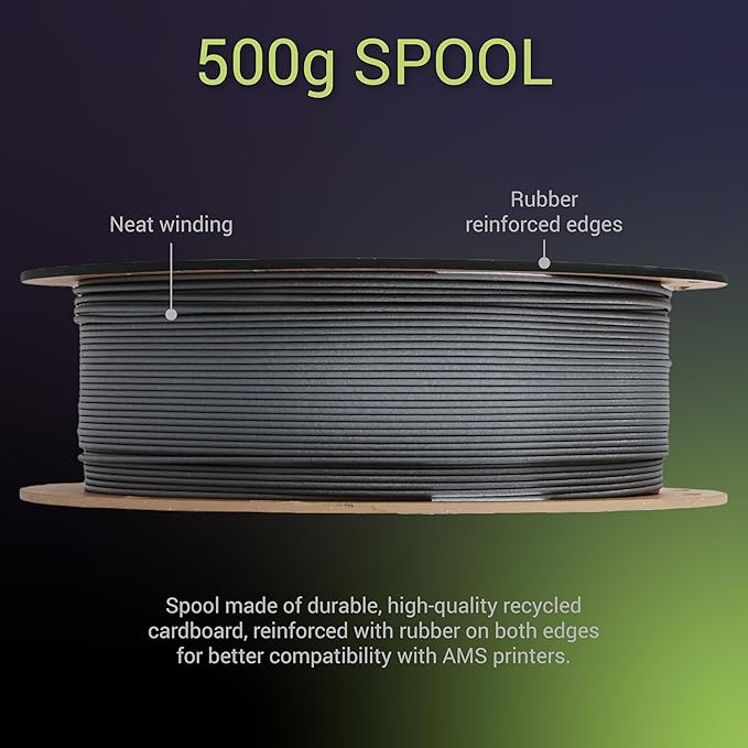 Polymaker Fiberon PPS-GF20 Filament 1.75mm 0.5kg Spool, Extreme Heat Resistance - Image 2