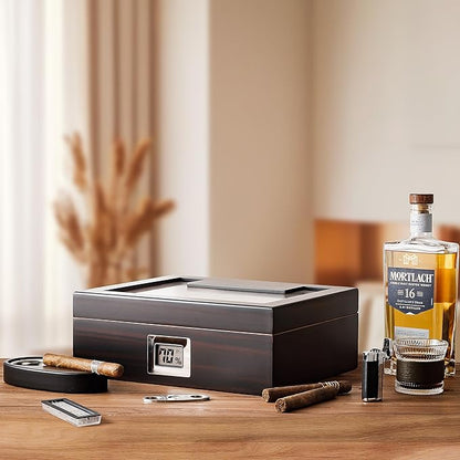 Woodronic Cigar Humidor for 50 Cigars - Image 7