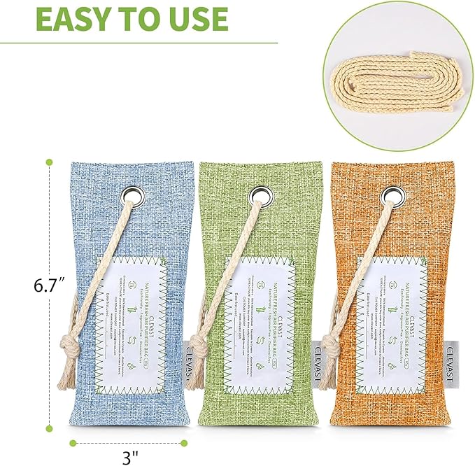 CLEVAST Activated Bamboo Charcoal Odor Absorber - Image 8