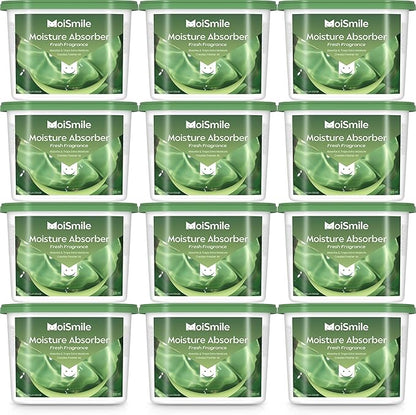 Moisture Absorbers 12 Packs, 10.8OZ Fresh Scent Efficient Humidity Absorber ＆ by MoistureAbsorbers