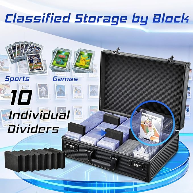 Card Storage Box for 3" x 4" 35pt Toploaders, Sports Cards Case - Image 3