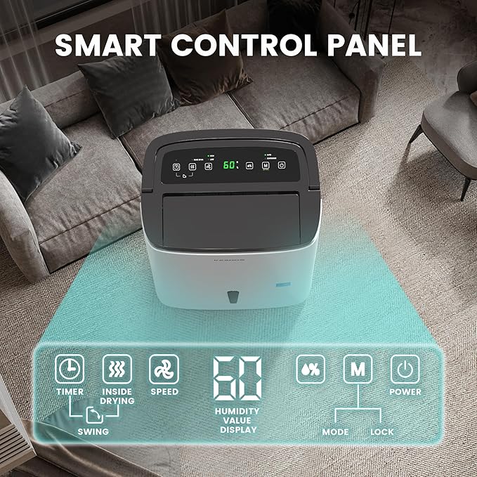 Kesnos 150 Pints 2025 Energy Star Dehumidifier - Image 4