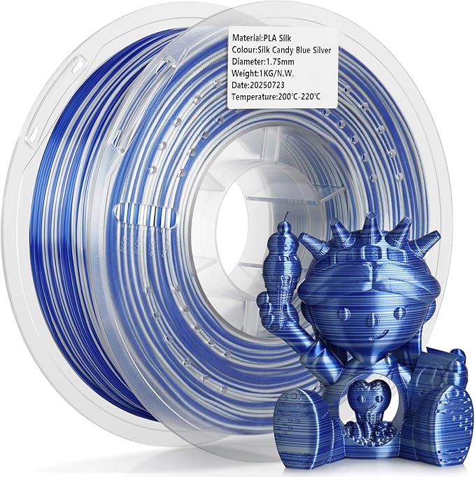 LANDU Silk PLA Filament 1.75mm 3D Printer Multicolor Filament Gradient Color by LANDU