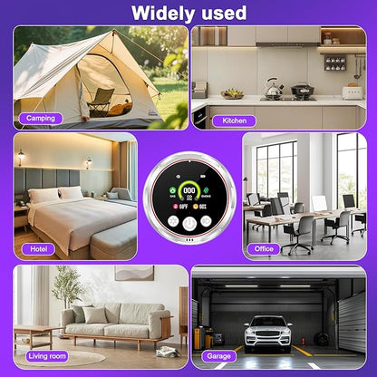 5 in 1 Smoke Detector Carbon Monoxide Detectors Plug in, Natural Gas Leak - Image 8