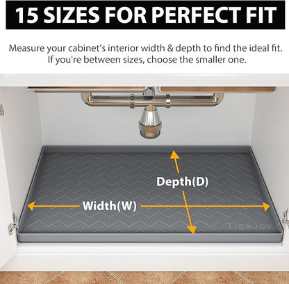 TigeJoy 25" x 22" Under Sink Mats - Image 2