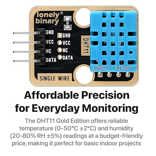 6pcs DHT22 DHT11 Gold Edition Digital Temperature Humidity Sensor Set AM2302 - Image 5