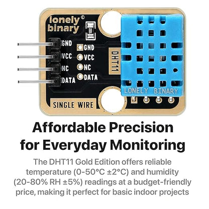 6pcs DHT22 DHT11 Gold Edition Digital Temperature Humidity Sensor Set AM2302 - Image 5