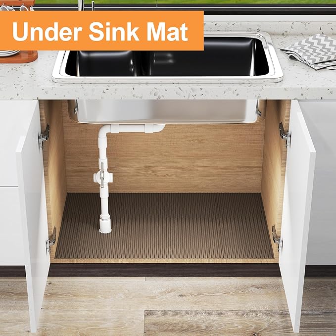 FLPMIX Large Cabinet Shelf Liner: 22" W x 300" L Waterproof Kitchen Under Sink - Image 4