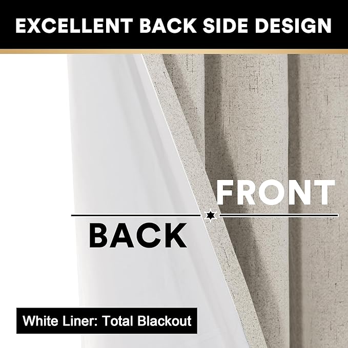 PrinceDeco 100% Blackout Curtains - Image 5