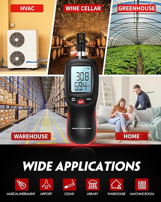 WT83 Temperature Humidity Meter, High Precision Thermometer Hygrometer - Image 6