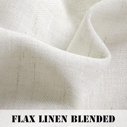 H.VERSAILTEX Natural Linen Curtains 108 Inches Long - Image 3