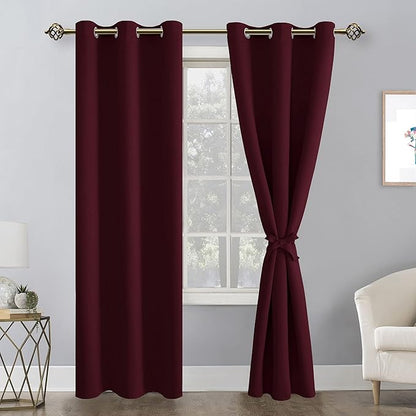 Hiasan Blackout Curtains for Bedroom, 38 x 84 Inches Long - Image 2