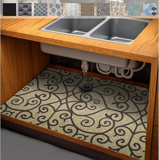AiBOB Waterproof Under The Sink Mat, Absorbent Quick Dry Sink Liners Protect by AiBOBGoodValueChairmatforFloorProtection
