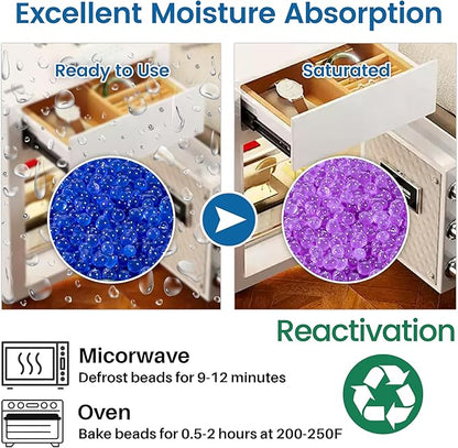 Premium Blue to Pink 3mm Silica Beads, Reusable Desiccant Bulk - Image 5