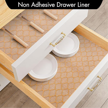 Cooyes Shelf Liner, Non Adhesive Drawer and Cabinet Liner, EVA Washable - Image 3