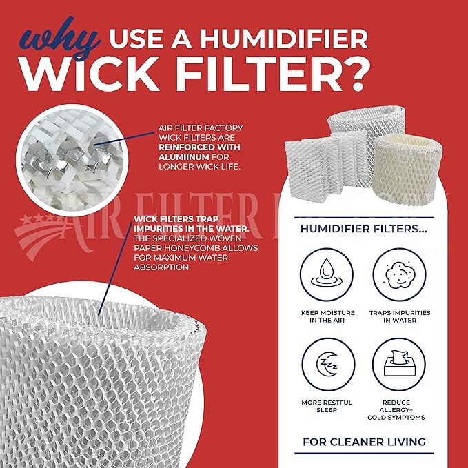Air Filter Factory Replacement For Essick Air MA1201, MA-1201 Humidifier Wick - Image 3