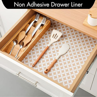 Cooyes Shelf Liner for Kitchen Cabinets – Non-Adhesive Waterproof EVA Liner for - Image 2