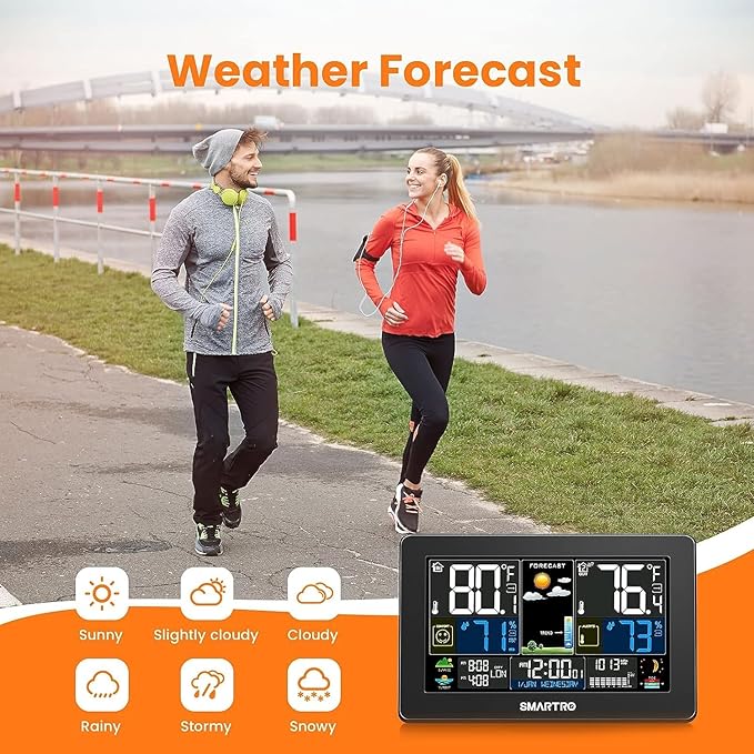 SMARTRO Weather Station Wireless Indoor Outdoor Thermometer - Image 8