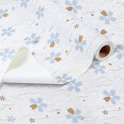 RAY STAR 18 Inch x 48 Inch Shelf Liner, Non Adhesive Floral White Cabinet Liner by RAYSTAR